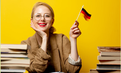 Person studying on a laptop with coffee