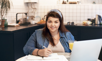 Students walking together in a city